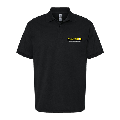 Men's Wastern Union Logo Dry Blend Polo