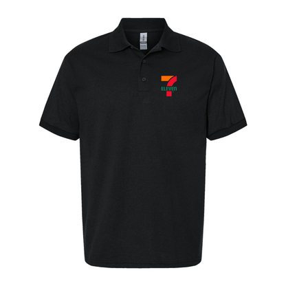 Men's 7 Eleven Logo Gildan Dry Blend Jersey Polo