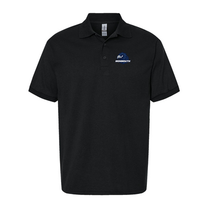 Men's Monmouth Hawks Logo Dry Blend Polo
