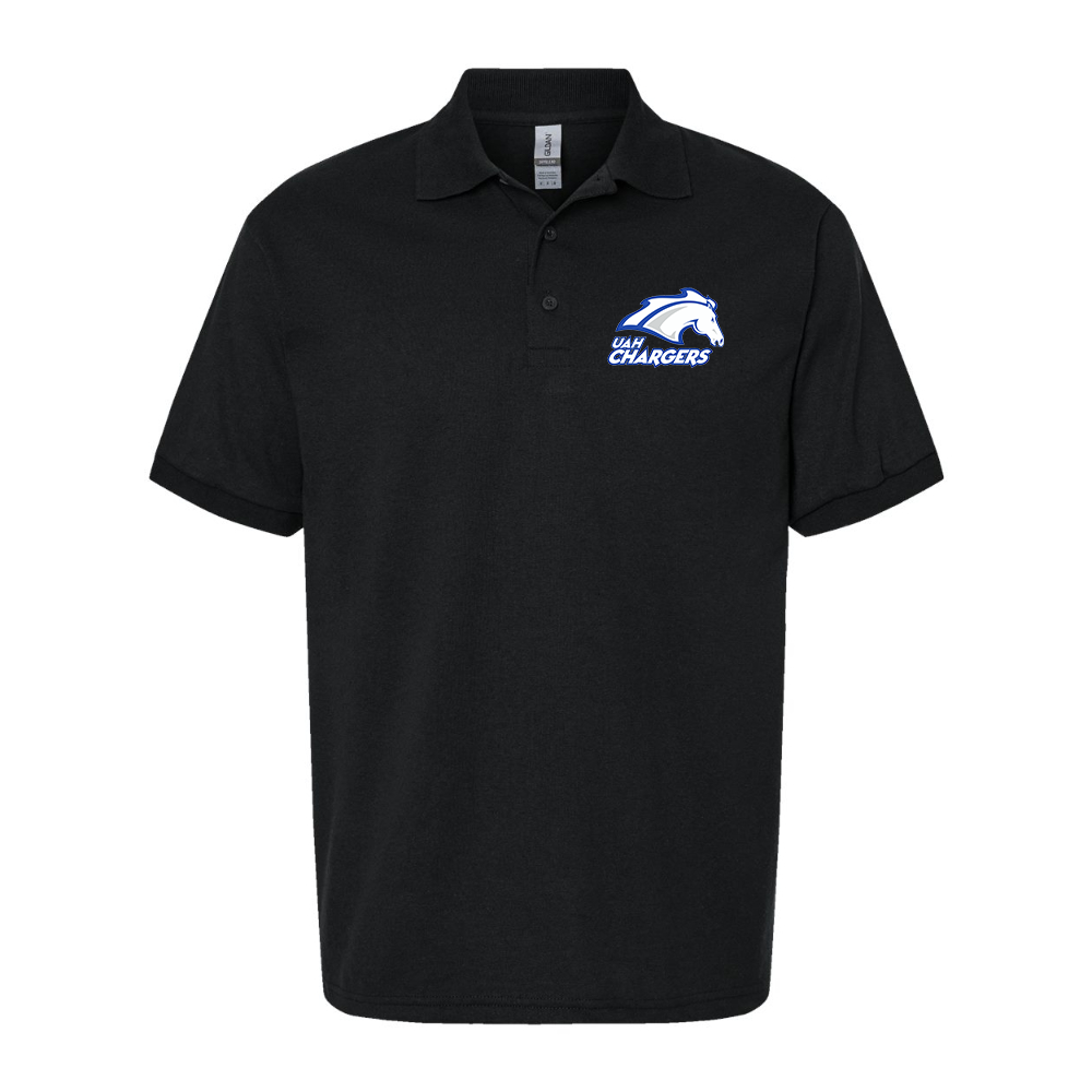 Men's Alabama Huntsville Chargers Wildcats Dry Blend Jersey Polo