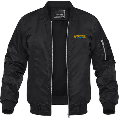 Men's The Waterboys  Logo Lightweight Bomber Jacket Windbreaker Softshell Varsity Jacket Coat