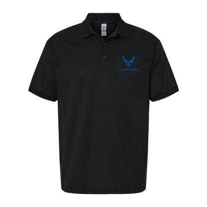 Men's US Airforce Logo Dry Blend Polo