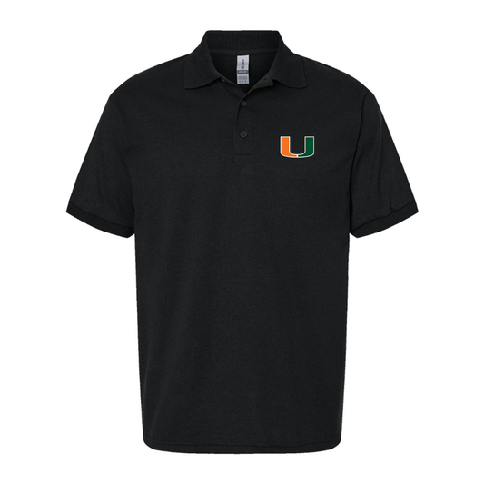 Men's Miami Hurricanes Logo Dry Blend Polo
