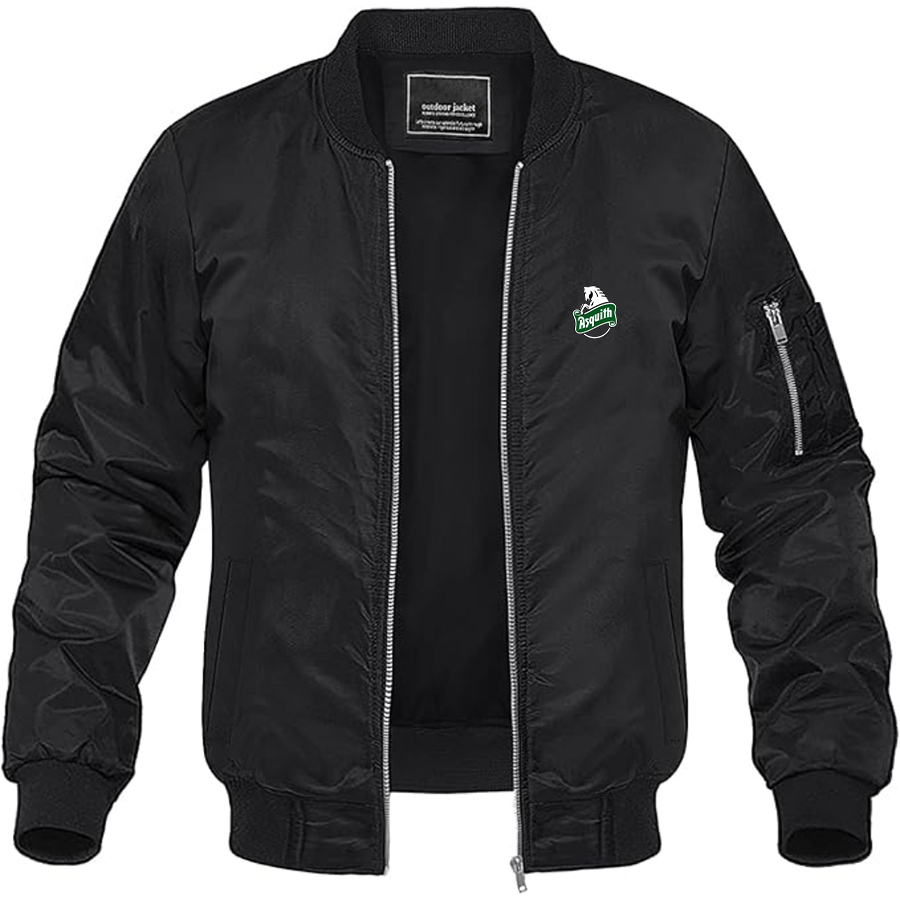 Men's Asquith Logo Lightweight Bomber Jacket Windbreaker Softshell Varsity Jacket Coat