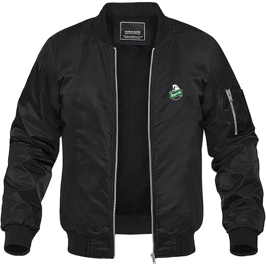 Men's Asquith Logo Lightweight Bomber Jacket Windbreaker Softshell Varsity Jacket Coat