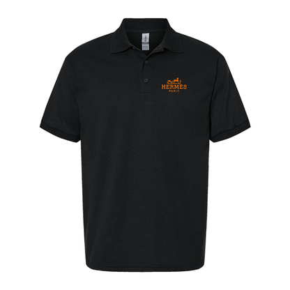 Men's Hermès Logo Dry Blend Polo