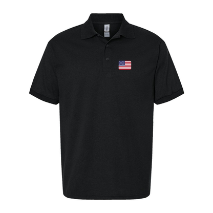Men's American-Flag-Emoji Dry Blend Polo