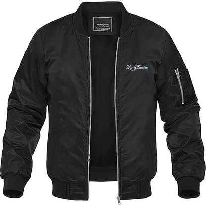 Men's La Tamise Logo Lightweight Bomber Jacket Windbreaker Softshell Varsity Jacket Coat