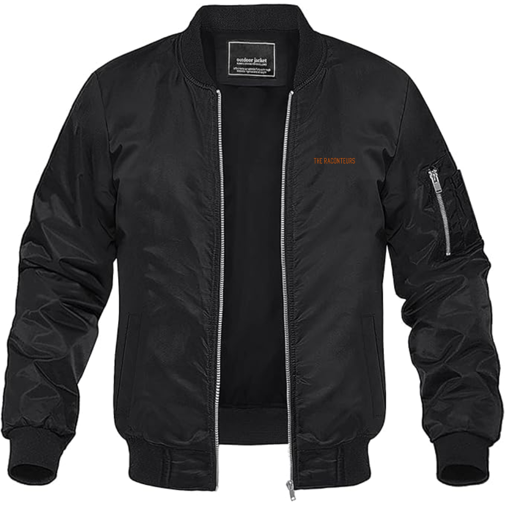 Men's The Raconteurs  Logo Lightweight Bomber Jacket Windbreaker Softshell Varsity Jacket Coat