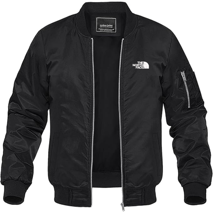 Men's  The North Face Black Lightweight Bomber Jacket Windbreaker Softshell Varsity Jacket Coat