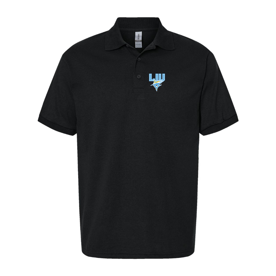 Men's LIU Brooklyn Blackbirds Logo Dry Blend Polo