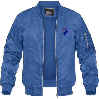 Men's Auverland Logo Lightweight Bomber Jacket Windbreaker Softshell Varsity Jacket Coat