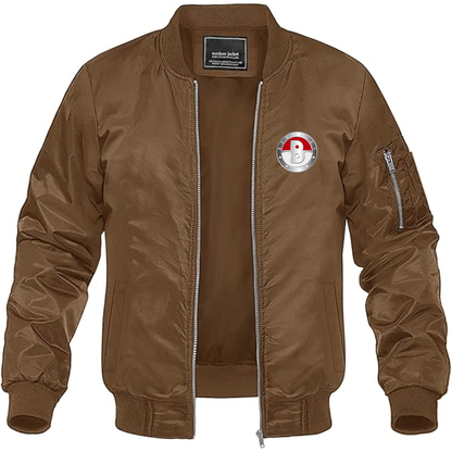 Men's Berkeley Logo Lightweight Bomber Jacket Windbreaker Softshell Varsity Jacket Coat