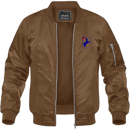 Men's Auverland Logo Lightweight Bomber Jacket Windbreaker Softshell Varsity Jacket Coat