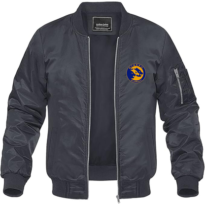 Men's Cizeta Logo Lightweight Bomber Jacket Windbreaker Softshell Varsity Jacket Coat