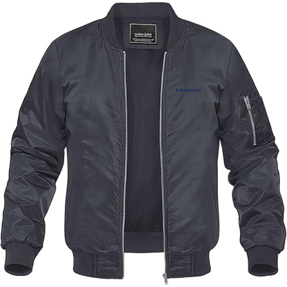 Men's Staedtler Logo Lightweight Bomber Jacket Windbreaker Softshell Varsity Jacket Coat