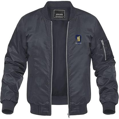 Men's Ultravox Logo Lightweight Bomber Jacket Windbreaker Softshell Varsity Jacket Coat