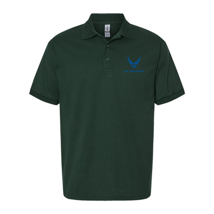 Men's US Airforce Logo Dry Blend Polo