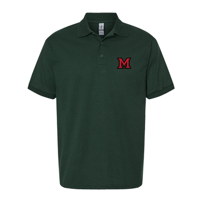Men's Miami Ohio RedHawks Logo Dry Blend Polo