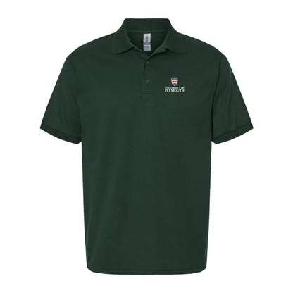 Men's University of Plymouth Logo  Dry Blend Polo