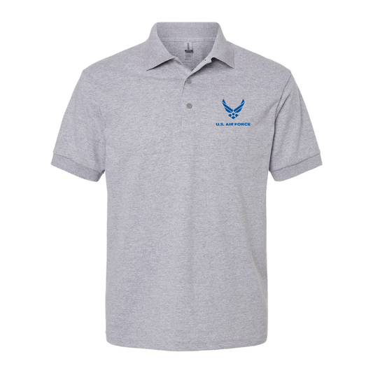 Men's US Airforce Logo Dry Blend Polo
