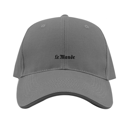 Le Monde Logo Dad Baseball Cap Hat