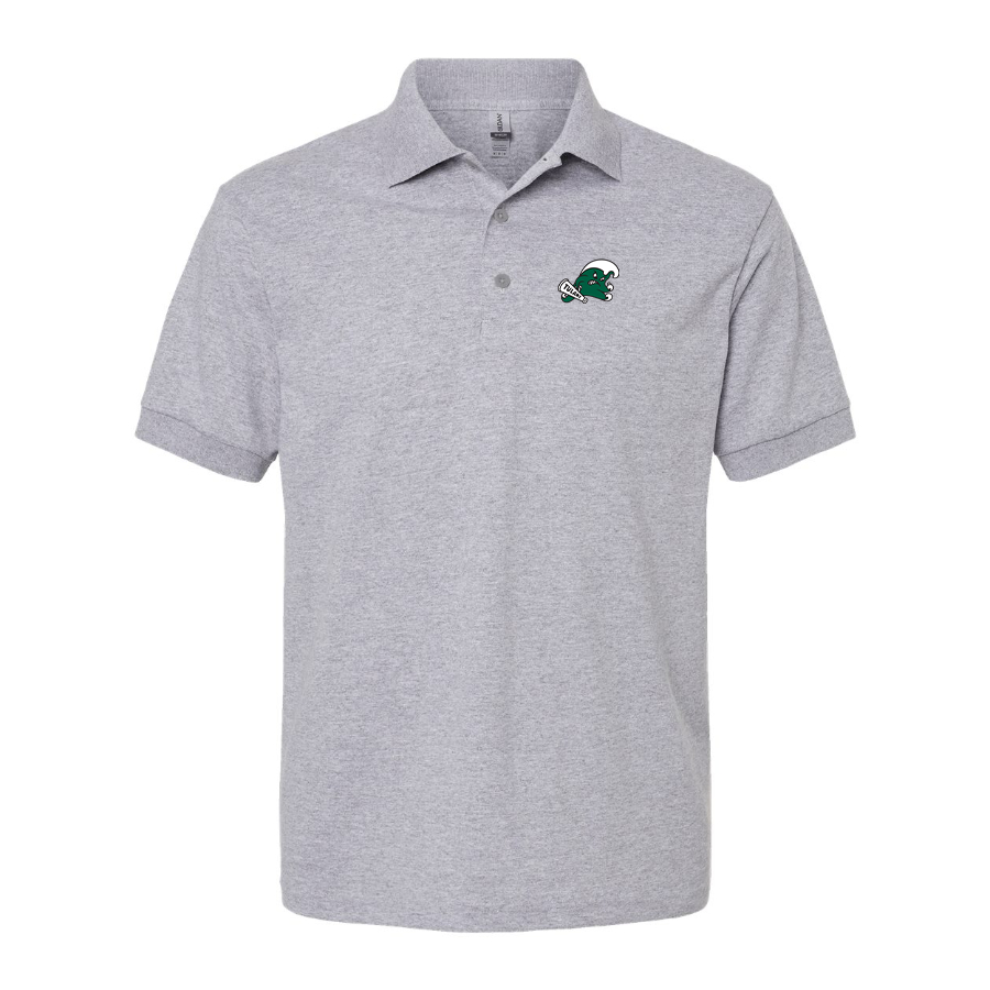 Men's  Tulane Green Wave Logo  Dry Blend Polo