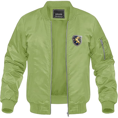Men's Cisitalia Logo Lightweight Bomber Jacket Windbreaker Softshell Varsity Jacket Coat
