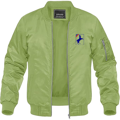 Men's Auverland Logo Lightweight Bomber Jacket Windbreaker Softshell Varsity Jacket Coat