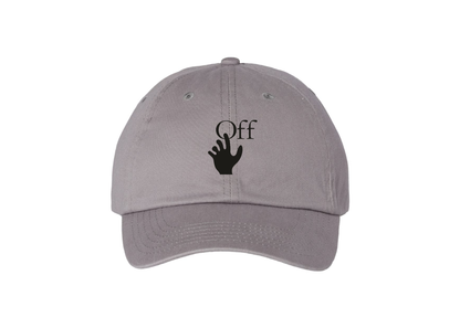 Off-White Hand Valucap Adult Bio-Washed Classic Dad Hat
