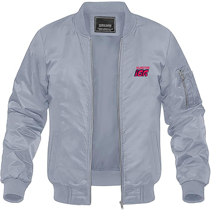 Men's Yo Sushi Logo Lightweight Bomber Jacket Windbreaker Softshell Varsity Jacket Coat