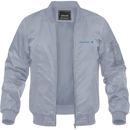Men's Kelvinator Logo Lightweight Bomber Jacket Windbreaker Softshell Varsity Jacket Coat