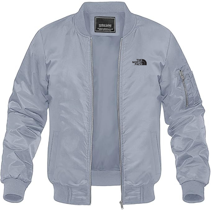 Men's  The North Face Black Lightweight Bomber Jacket Windbreaker Softshell Varsity Jacket Coat