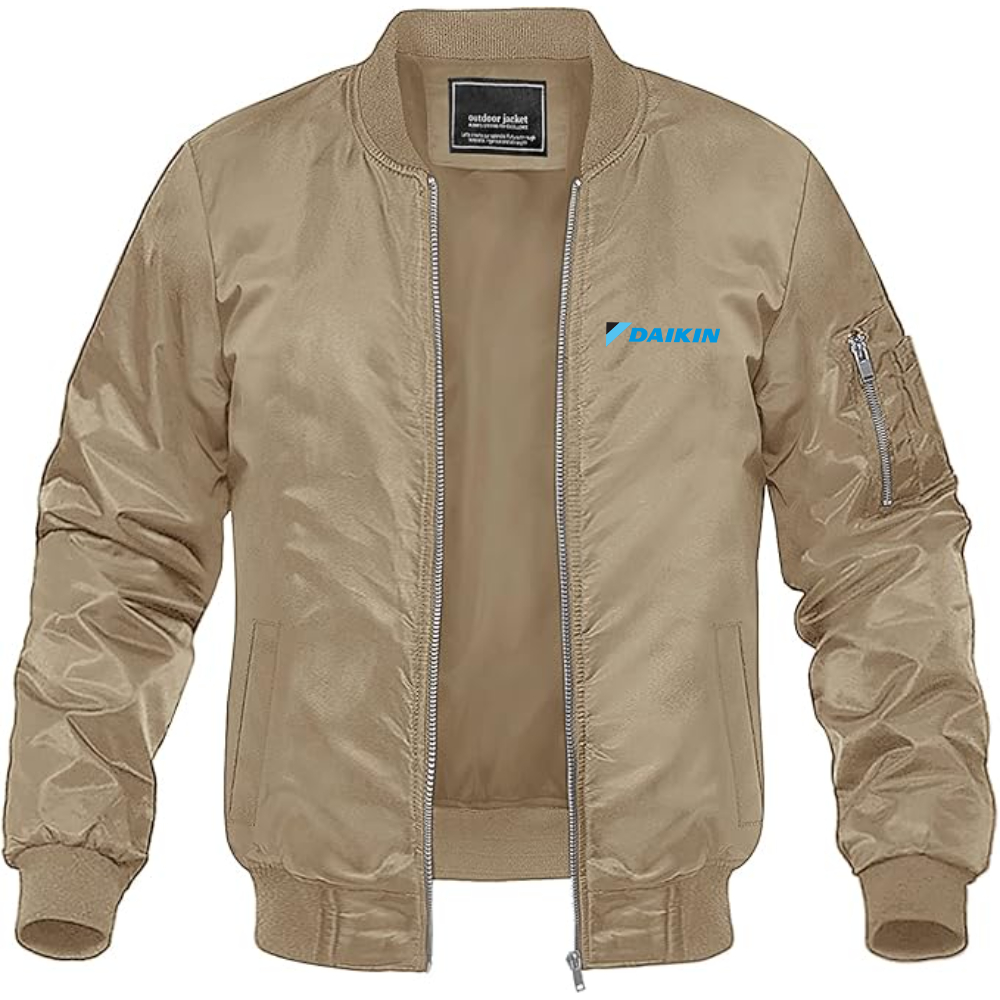 Men's Daikin  Logo Lightweight Bomber Jacket Windbreaker Softshell Varsity Jacket Coat