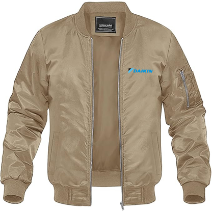Men's Daikin  Logo Lightweight Bomber Jacket Windbreaker Softshell Varsity Jacket Coat