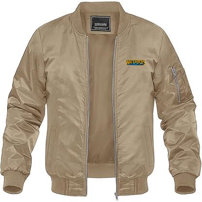 Men's The Waterboys  Logo Lightweight Bomber Jacket Windbreaker Softshell Varsity Jacket Coat