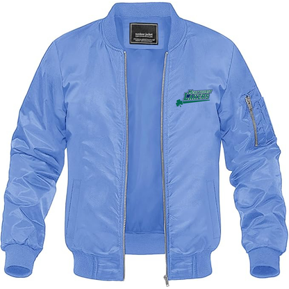 Men's Mercyhurst Lakers Logo Lightweight Bomber Jacket Windbreaker Softshell Varsity Jacket Coat