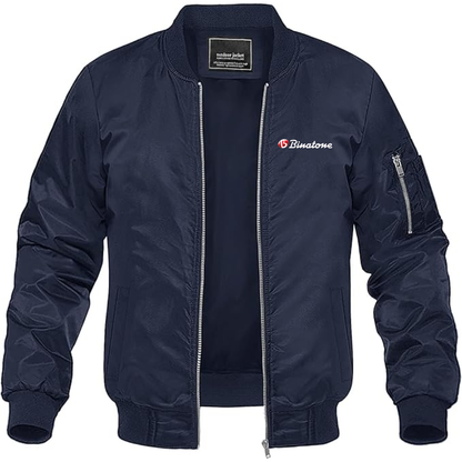Men's Binatone Logo Lightweight Bomber Jacket Windbreaker Softshell Varsity Jacket Coat