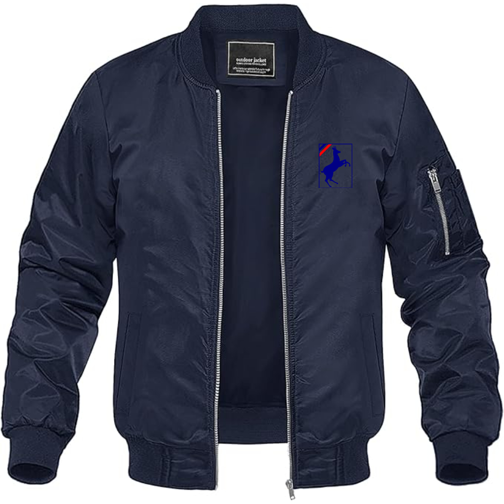 Men's Auverland Logo Lightweight Bomber Jacket Windbreaker Softshell Varsity Jacket Coat