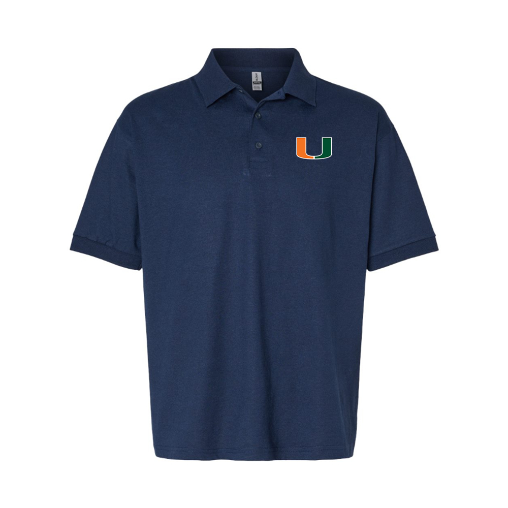 Men's Miami Hurricanes Logo Dry Blend Polo