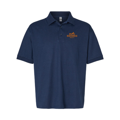 Men's Hermès Logo Dry Blend Polo