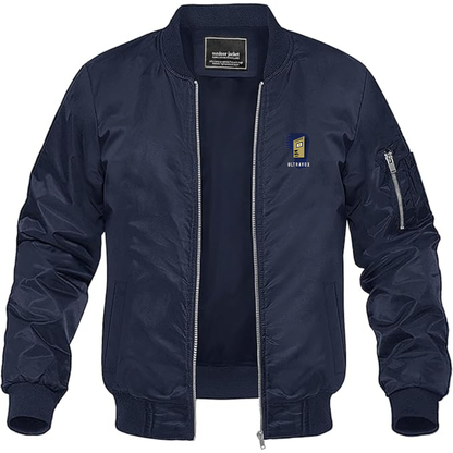 Men's Ultravox Logo Lightweight Bomber Jacket Windbreaker Softshell Varsity Jacket Coat