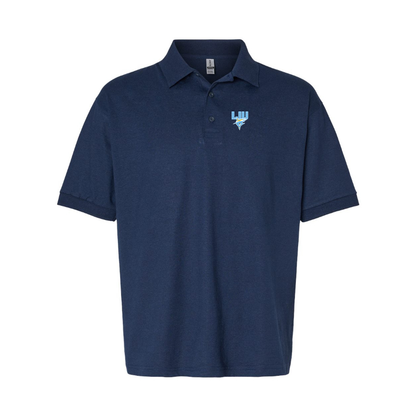 Men's LIU Brooklyn Blackbirds Logo Dry Blend Polo