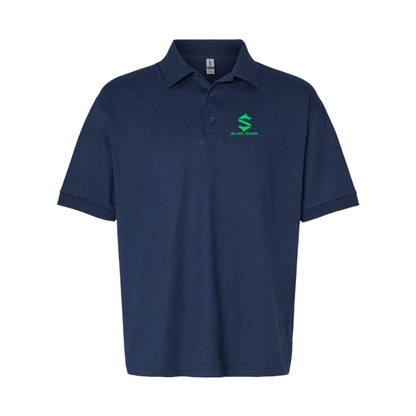 Men's Black Shark Logo Dry Blend Polo