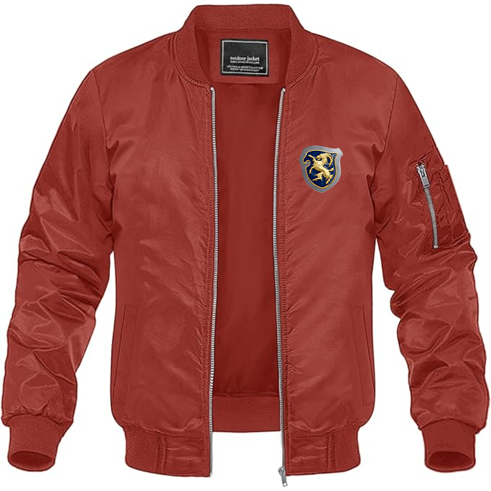 Men's Cisitalia Logo Lightweight Bomber Jacket Windbreaker Softshell Varsity Jacket Coat