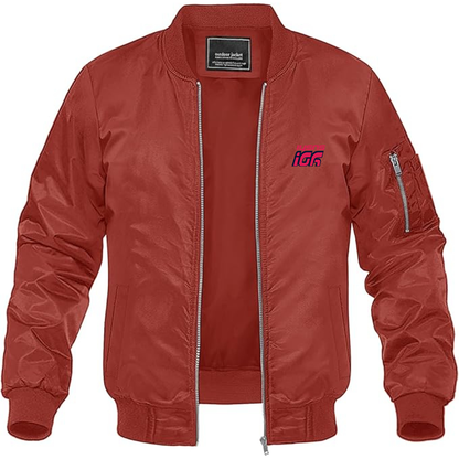Men's Yo Sushi Logo Lightweight Bomber Jacket Windbreaker Softshell Varsity Jacket Coat