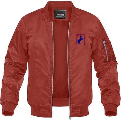Men's Auverland Logo Lightweight Bomber Jacket Windbreaker Softshell Varsity Jacket Coat