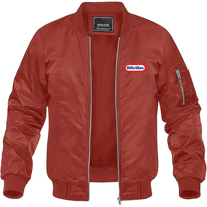 Men's Little Tikes Logo  Lightweight Bomber Jacket Windbreaker Softshell Varsity Jacket Coat