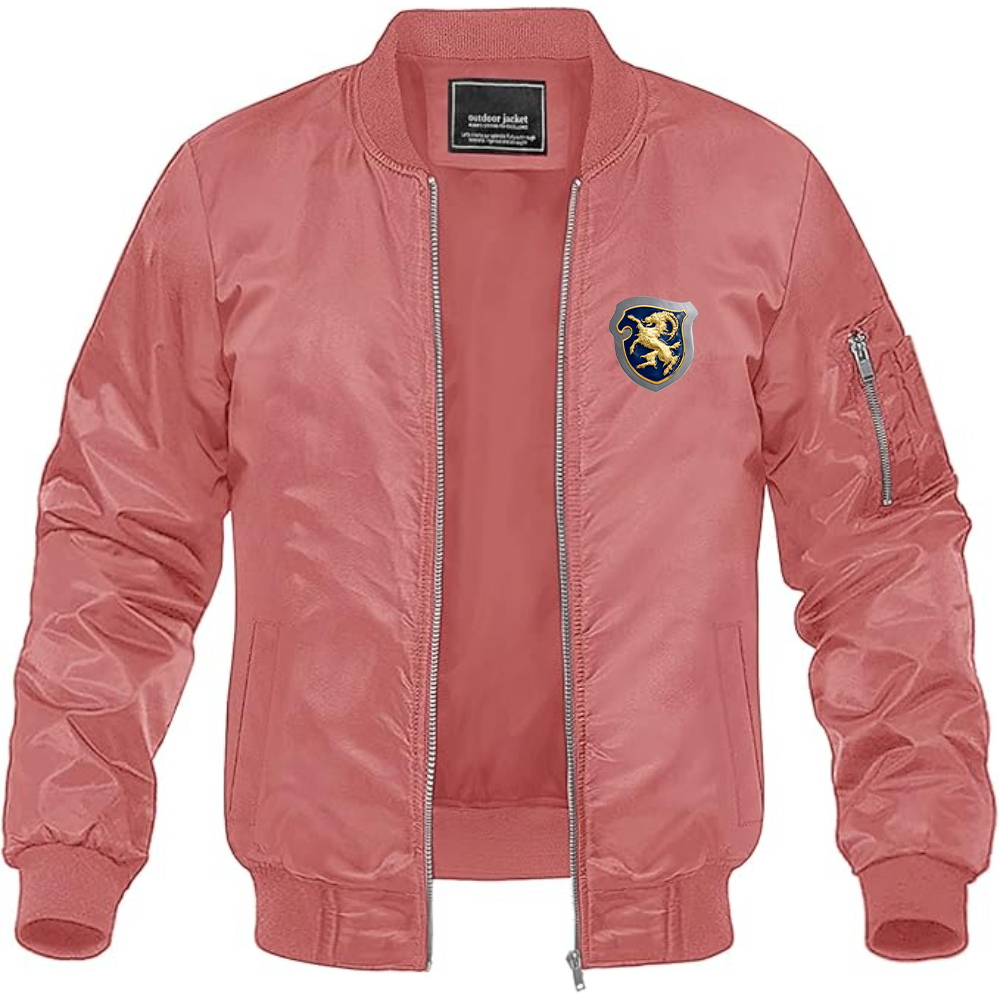 Men's Cisitalia Logo Lightweight Bomber Jacket Windbreaker Softshell Varsity Jacket Coat