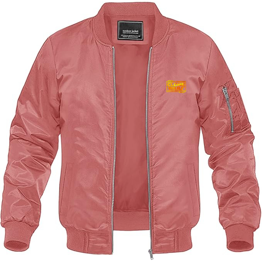 Men's The Clone wars Logo Lightweight Bomber Jacket Windbreaker Softshell Varsity Jacket Coat